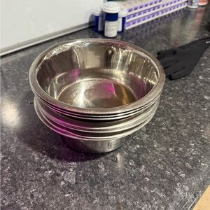 Stainless Steel Pet Bowls VERY USED